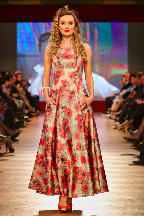 Rochie jacquard T-48